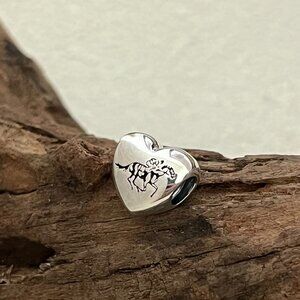 Pandora Sanatoga NY Exclusive Heart Charm S925 ALE Bead Charm Silver Jewelry